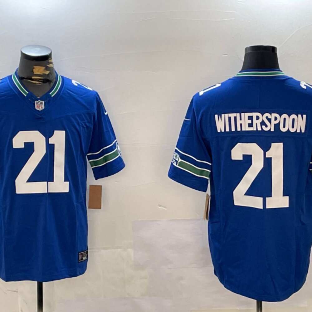 Mens Youth Devon Witherspoon Royal Jersey Stitched